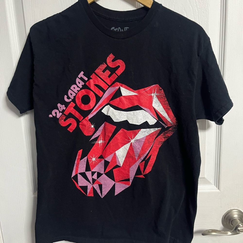 Rolling Stones 2024 Tour T-Shirt S '24 Carat Hackney Diamonds Black